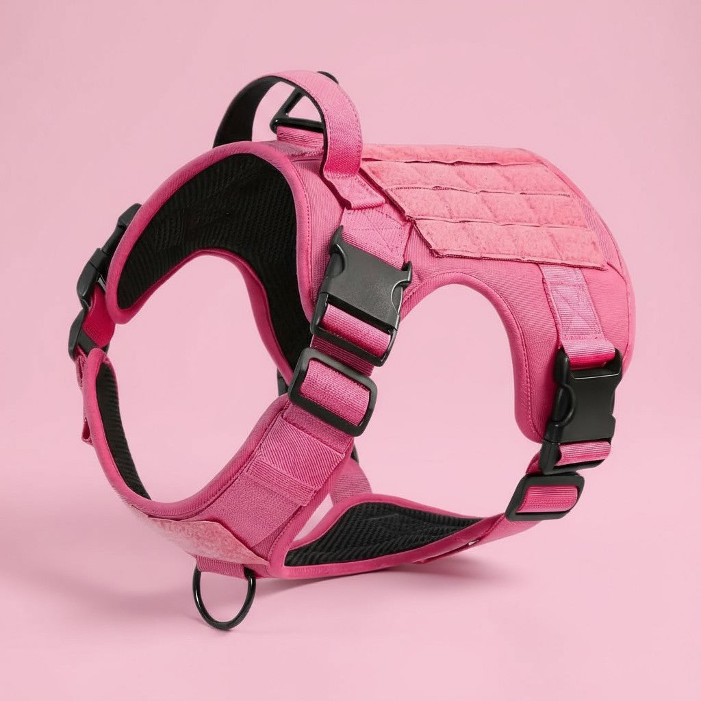 American Local Tactical Pet Boobs Service Dog Harness Vest Adjustable Reflective Dog Harness Metal Buckle Hiking Training