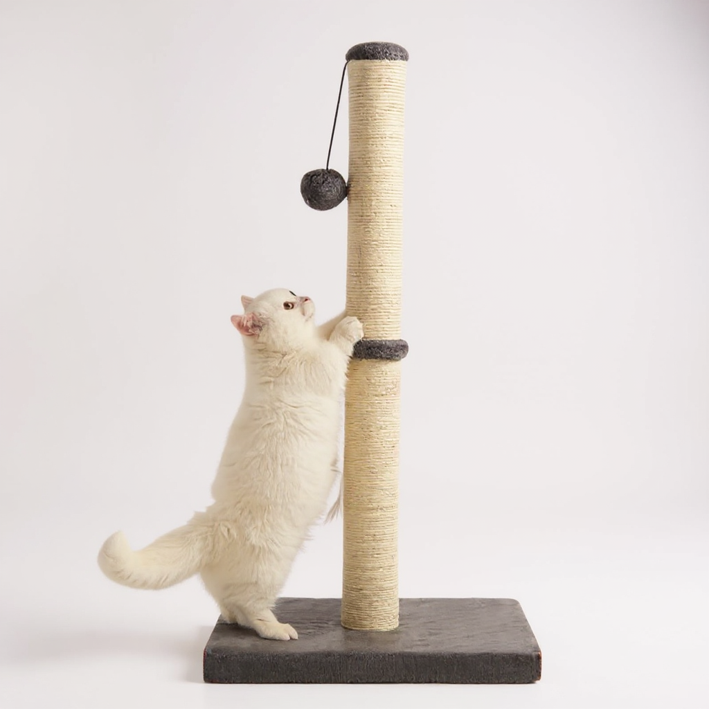 Durable Sisal Rope With Hanging Ball Toy Cat Scratching