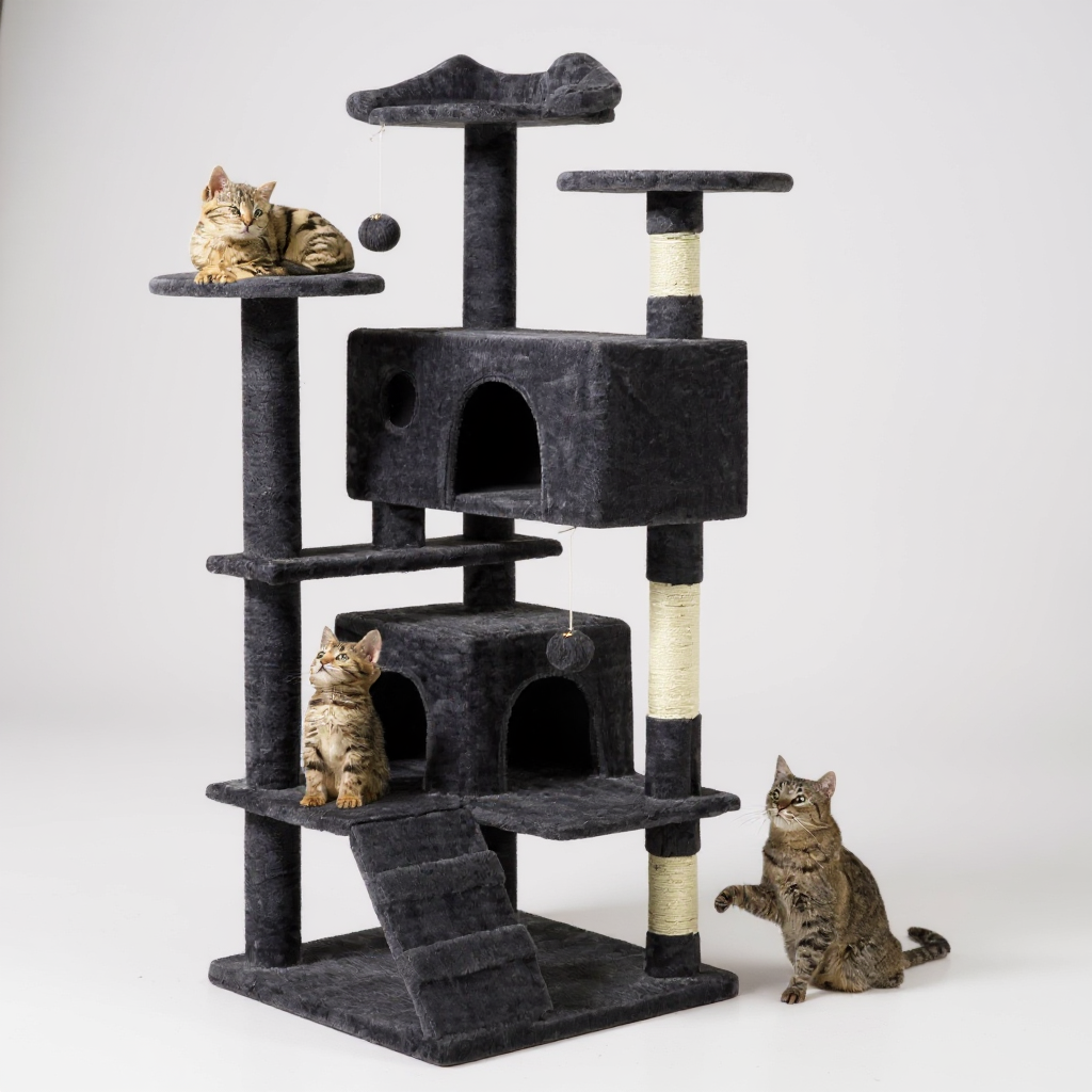 Multi Functional Cat Treehouse Cat Climbing Frame